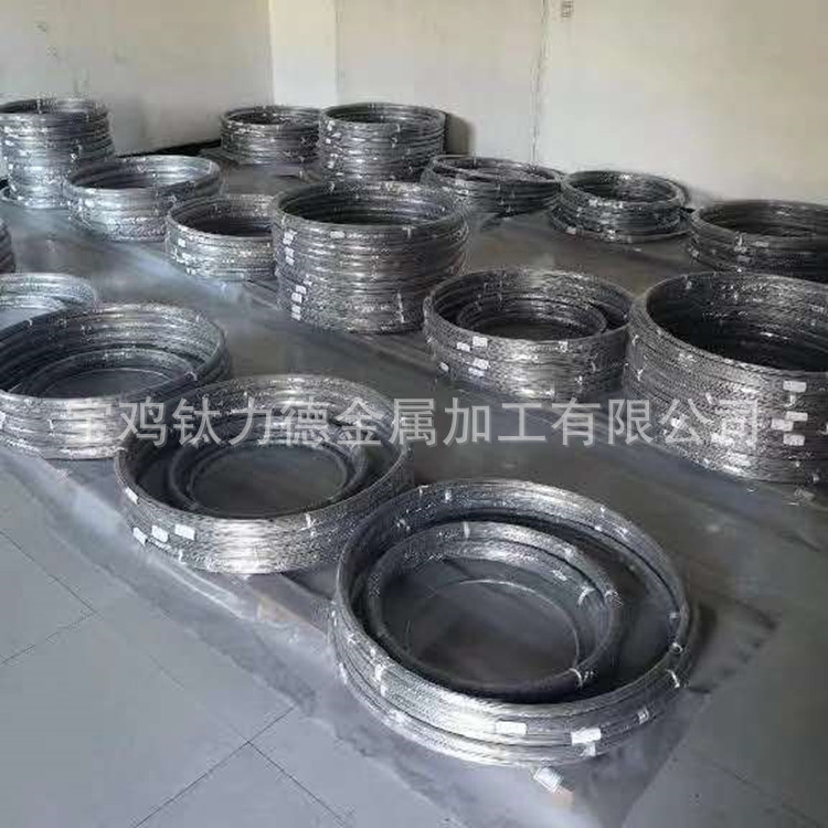 供应TC4 GR5钛盘线  钛线 各种钛合金盘线 耐蚀性钛焊线 尺寸全