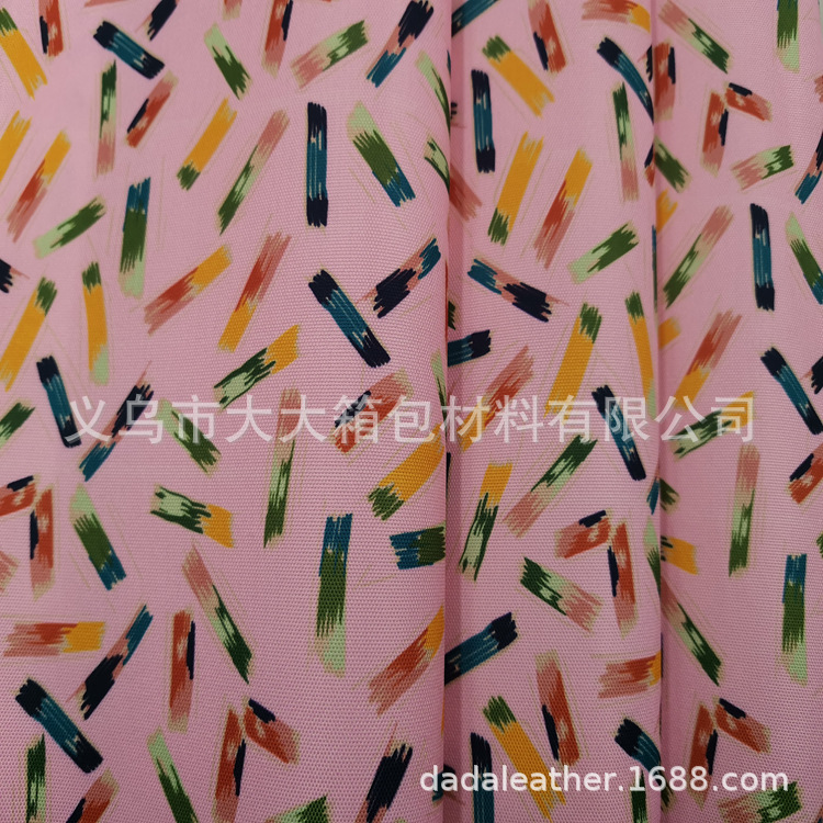 600DPU digital printing, eco-friendly PU Oxford fabric, digital printing, sample and design provided, bulk goods available detail image 7