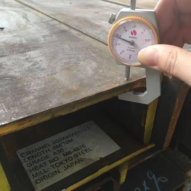 现货供应美标槽钢C6*8.2*12.22KG 日标槽钢150*75*9 A36槽钢SS400