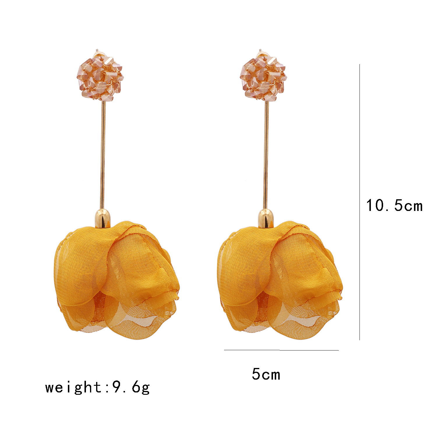 Retro Simple Stud Earrings Petal Pendientes Largos Para Mujer display picture 1