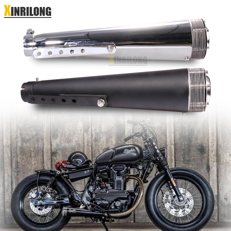 Motorcycle modified accessories stainless steel iron exhaust pipe…
