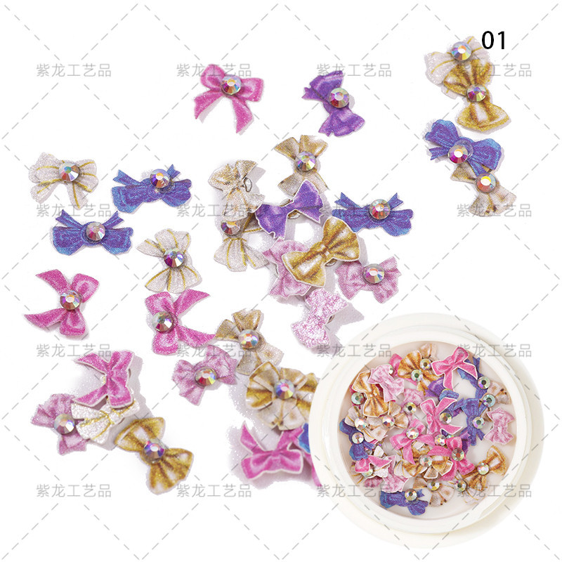 Zhifei nuevo estilo independiente gato ojo embotellado arco flor 6-color tridimensional diamante japonés Super Flash uñas decoraciones