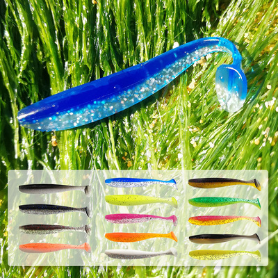 Double color Road sub- Soft bait Soft insects 5.5CM/7.5CM Alice mouth Striped bass Mandarin Designed to kill Lure Road sub- Bait