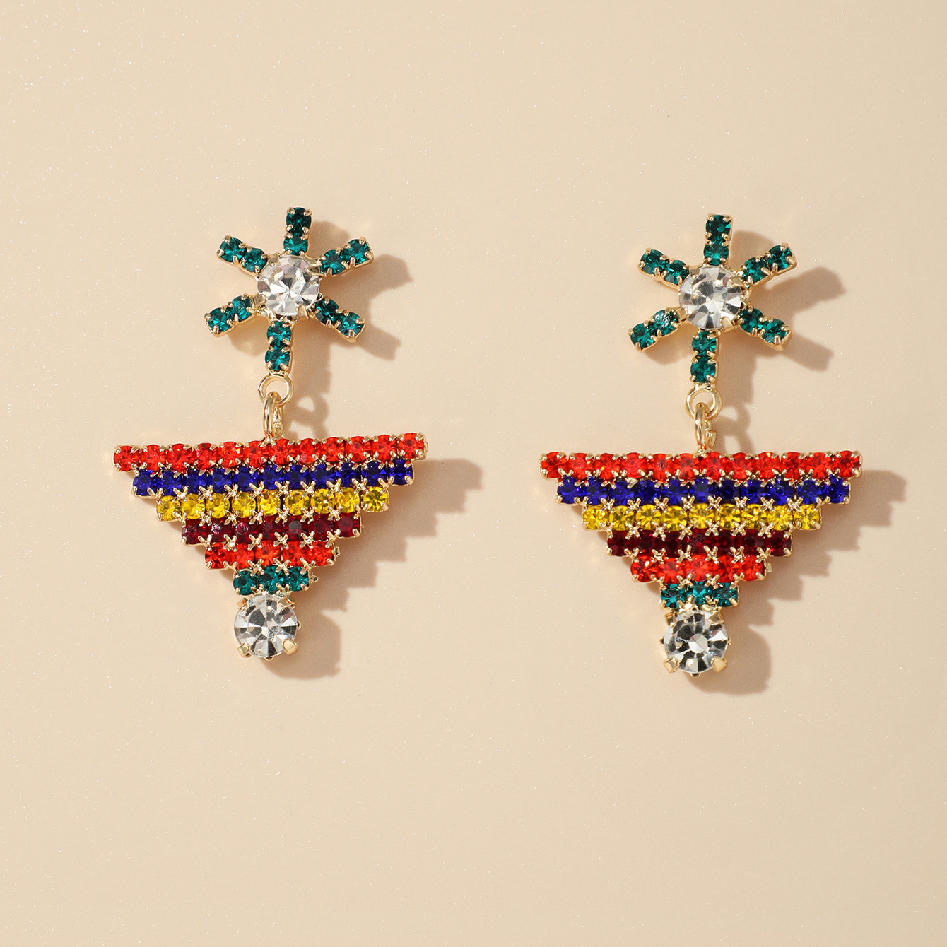 Elegant geometric universal fashionable trend earrings
