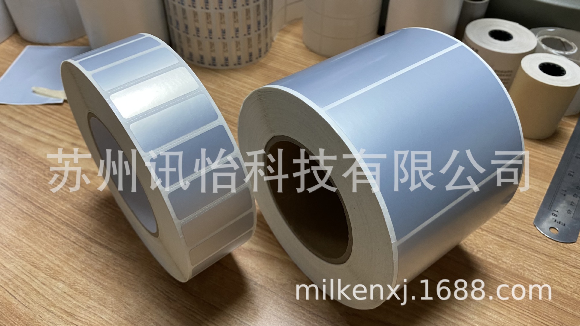 Fasson matt silver pet标贴100*165单排直角1拼,多模亚银pet标签