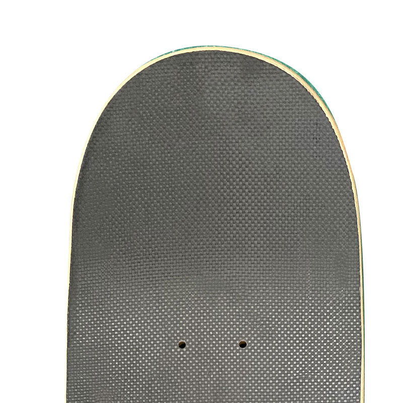 Professional skateboard with two curved ends carbon fibre