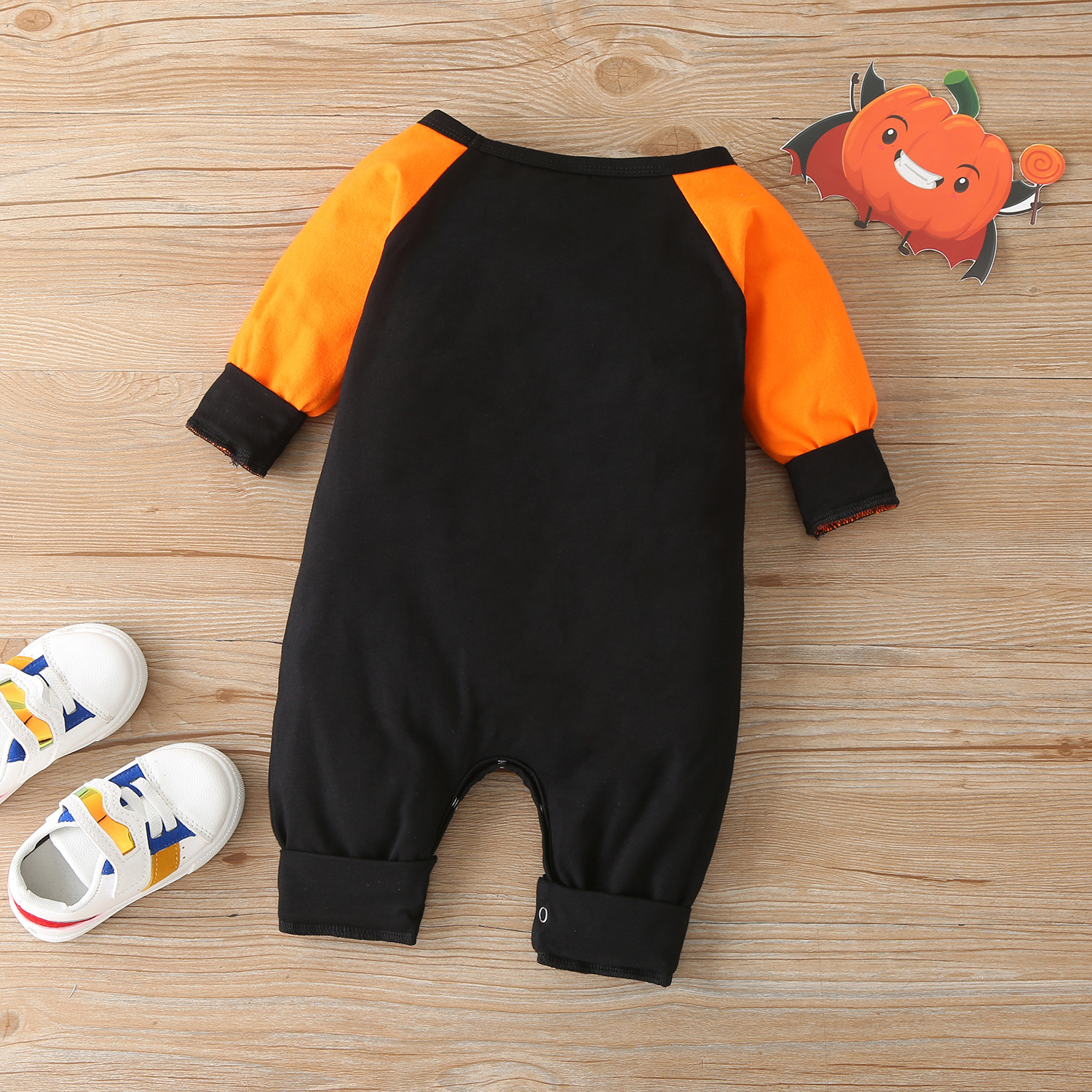 Halloween Fashion Pumpkin Cotton Baby Rompers display picture 2