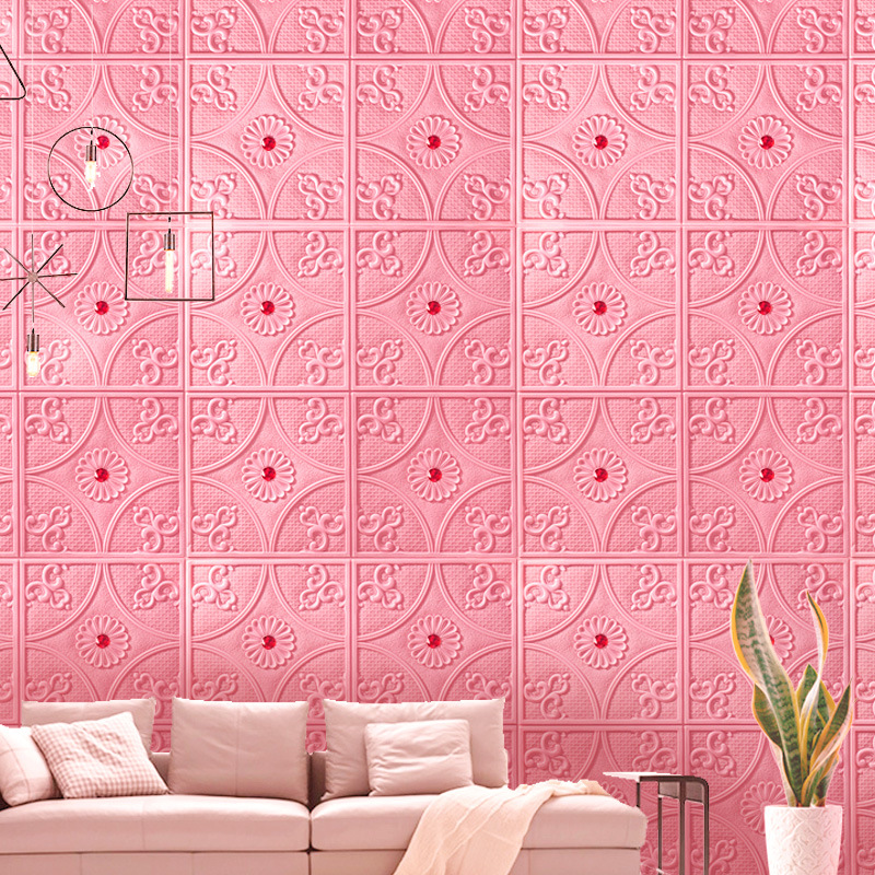 自粘3d立体墙贴装饰吊顶屋顶天花板墙壁翻新背景墙防水贴纸可擦洗|ms