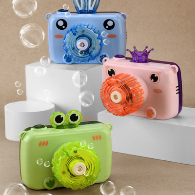 网红吹泡泡机照相机抖音同款少女全自动泡泡枪电玩具音乐不漏水|ms