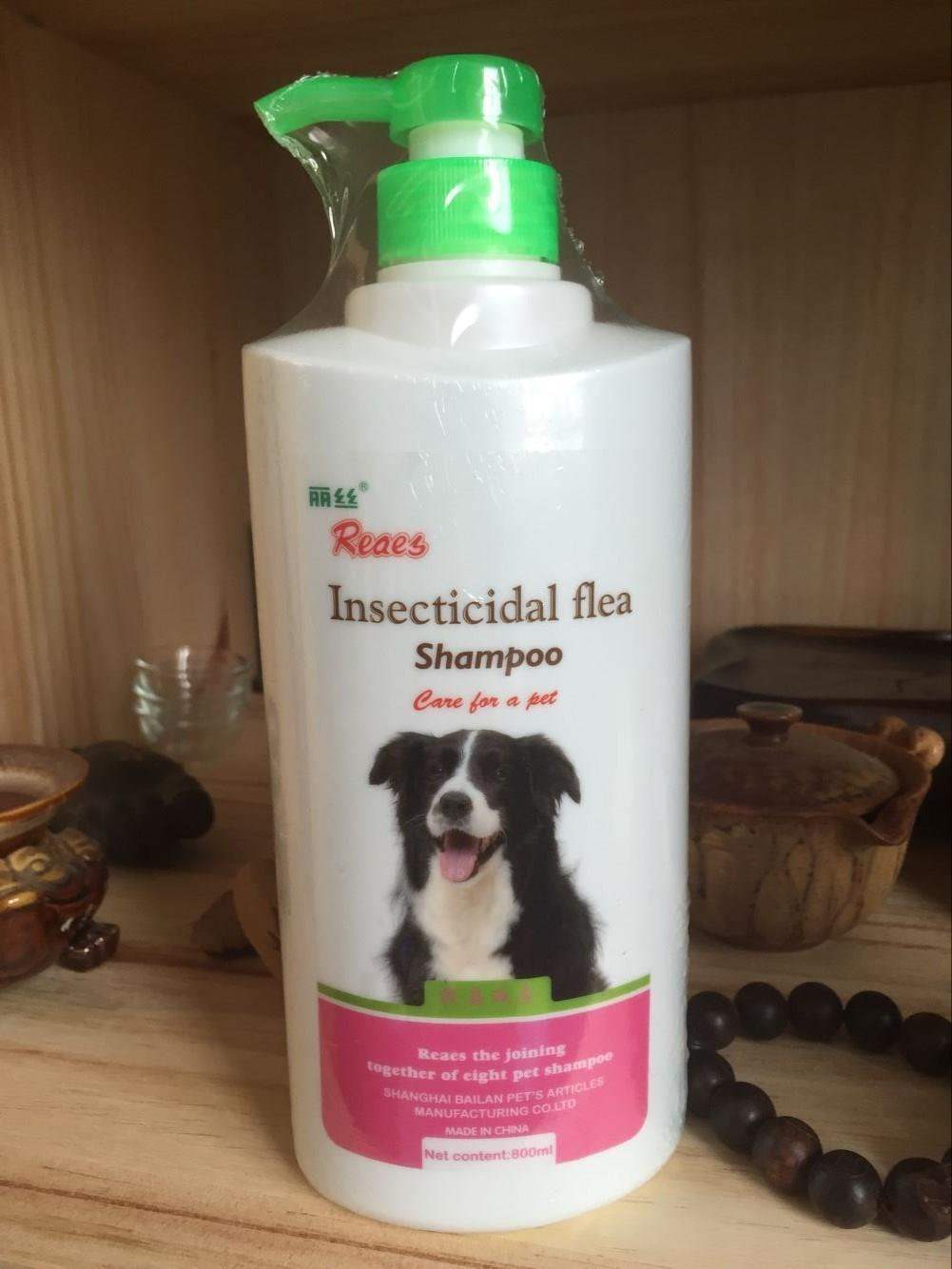 Dog shower gel bath ecticide flea remova...