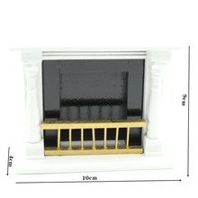 dollhouse miniatures食玩diy模型 仿真 黏土 迷你袖珍壁炉雪糕柜