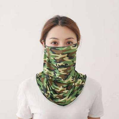 summer Chiffon face shield 2020 Hedging models Sunscreen Veil Korean Edition tassels dustproof Collar wholesale