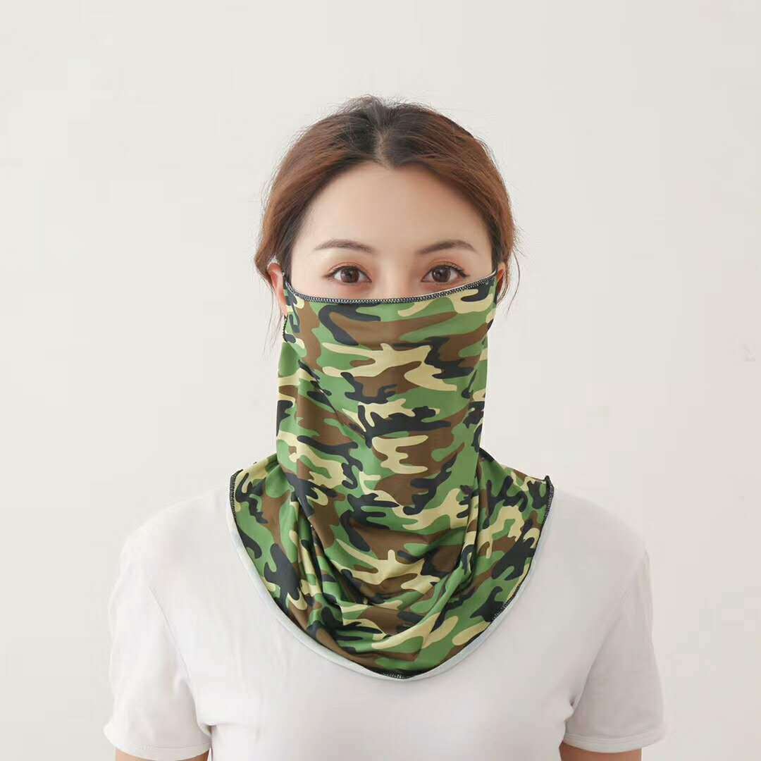 summer Chiffon face shield 2020 Hedging models Sunscreen Veil Korean Edition tassels dustproof Collar wholesale