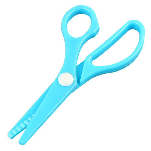 Children's scissors Kindergarten DIY hand-safe multi-functional student art plastic scissors wholesale