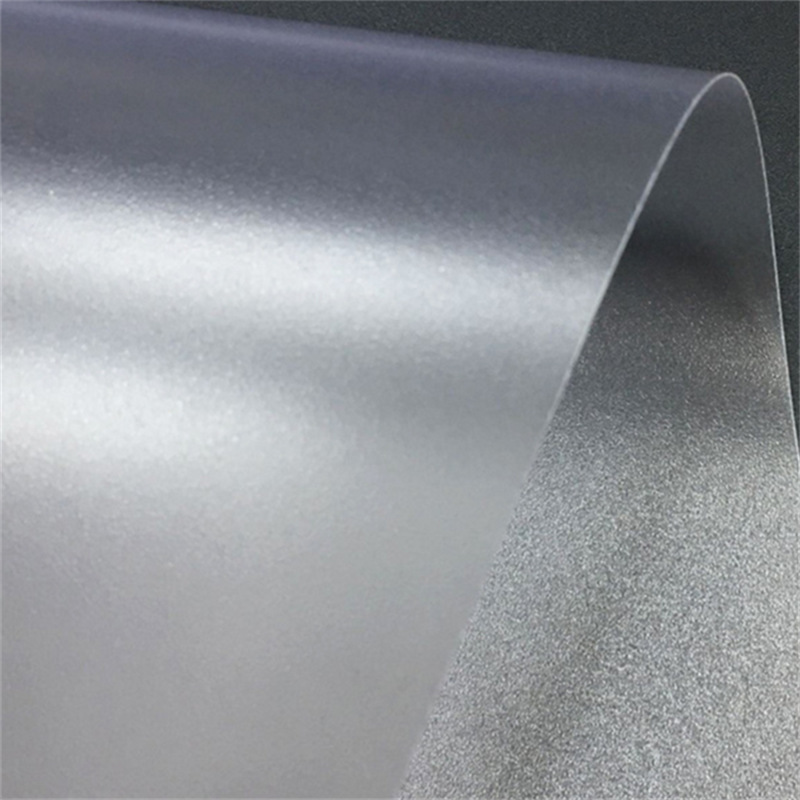 工厂供应一面磨砂一面镜面PET塑料片磨砂半透明PET板材PET卷材