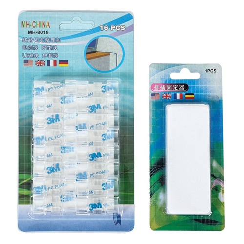 Creative power strip holder Home wall punch-free power strip strong traceless adhesive wall-mounted