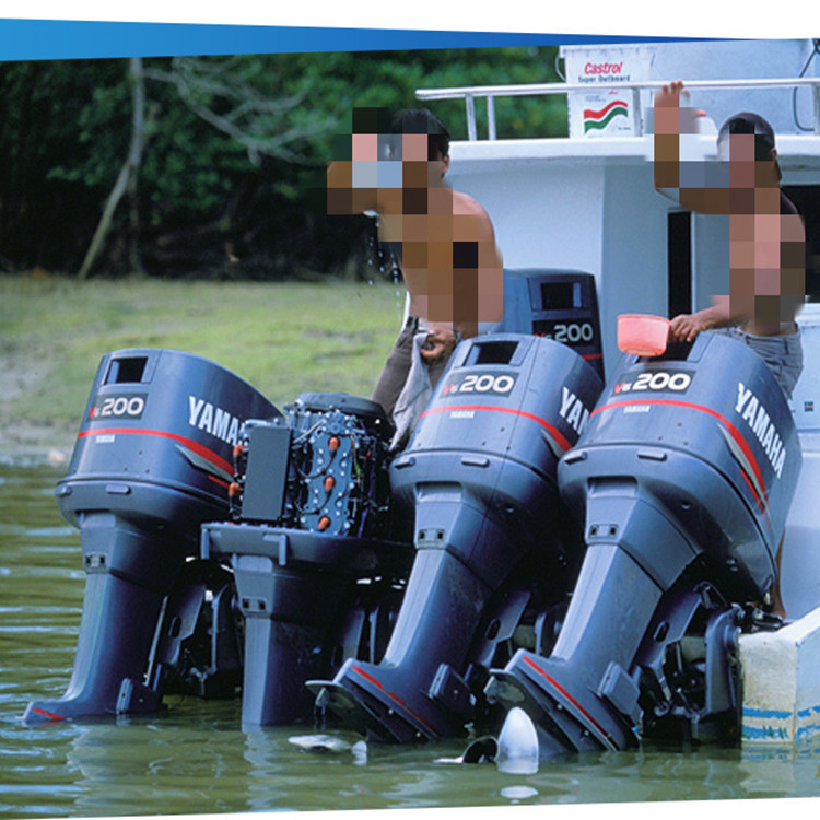 原装进口雅马哈四冲程200马力 前操纵 电启动 船外机 舷外机