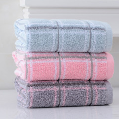 潔麗雅格子毛巾7111純棉簡愛家用洗臉巾吸水毛巾不掉毛柔軟面巾