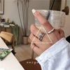 Tide, retro cute ring, silver 925 sample, Japanese and Korean, internet celebrity
