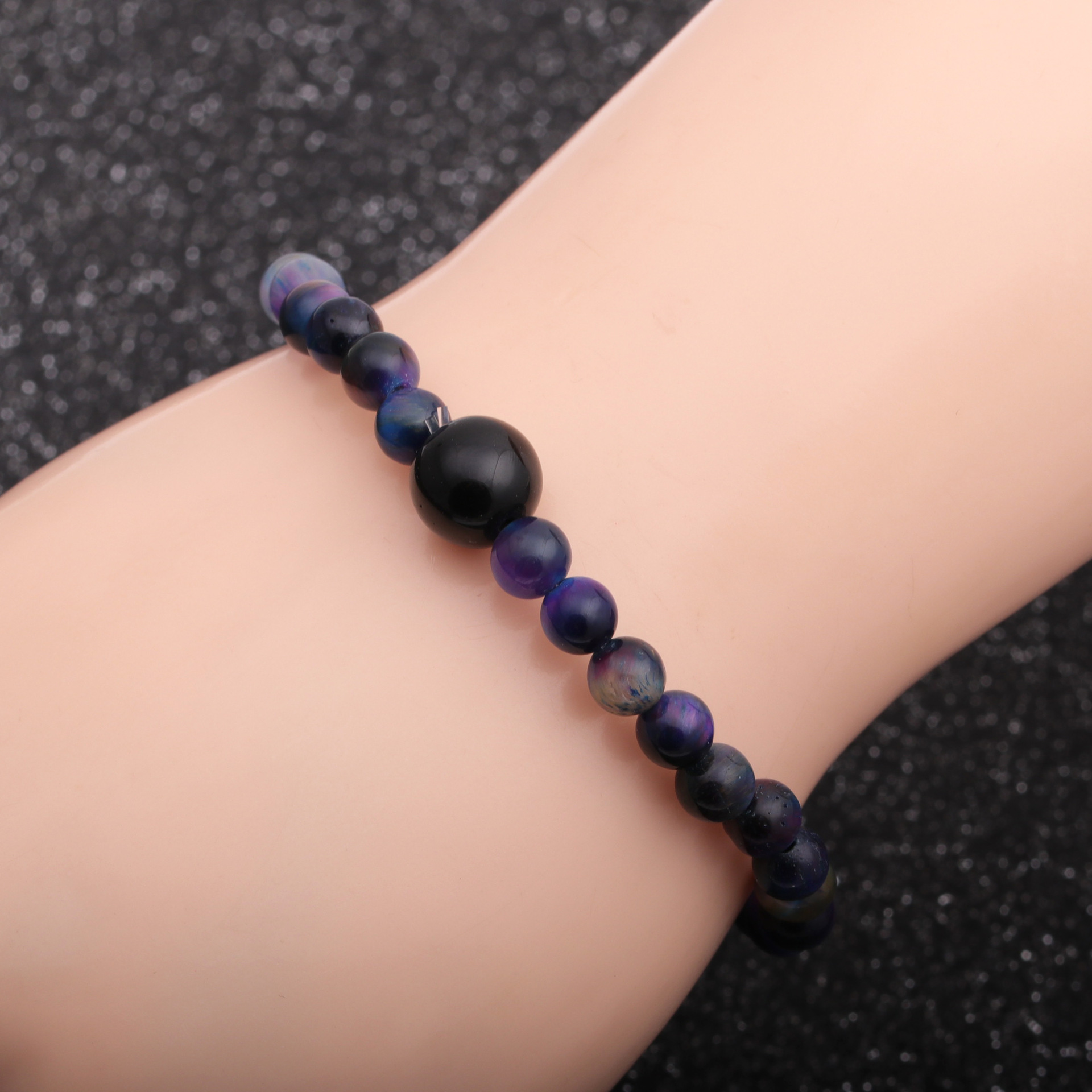 New Starry Sky Tiger Eye Stone Bright Stone Bracelet display picture 3