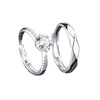 The new Mossan diamond ring six -claw classic Mozang stone couple on the ring wedding gift simulation diamond ring