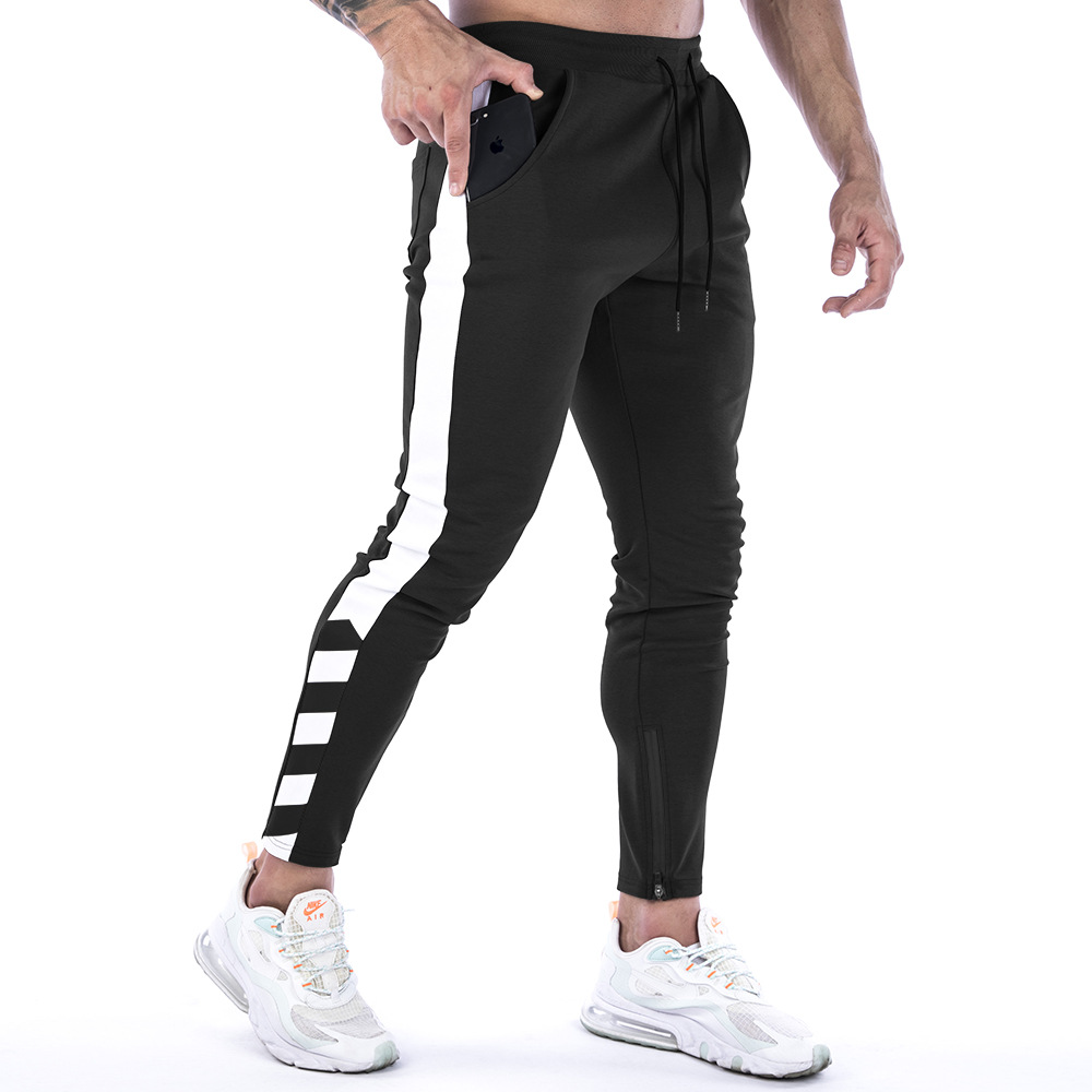 Muscle Fitness Uomo Autunno e Inverno Nuovi Sport per il tempo libero Corsa Allenamento Piedi Pantaloni_voghion.com