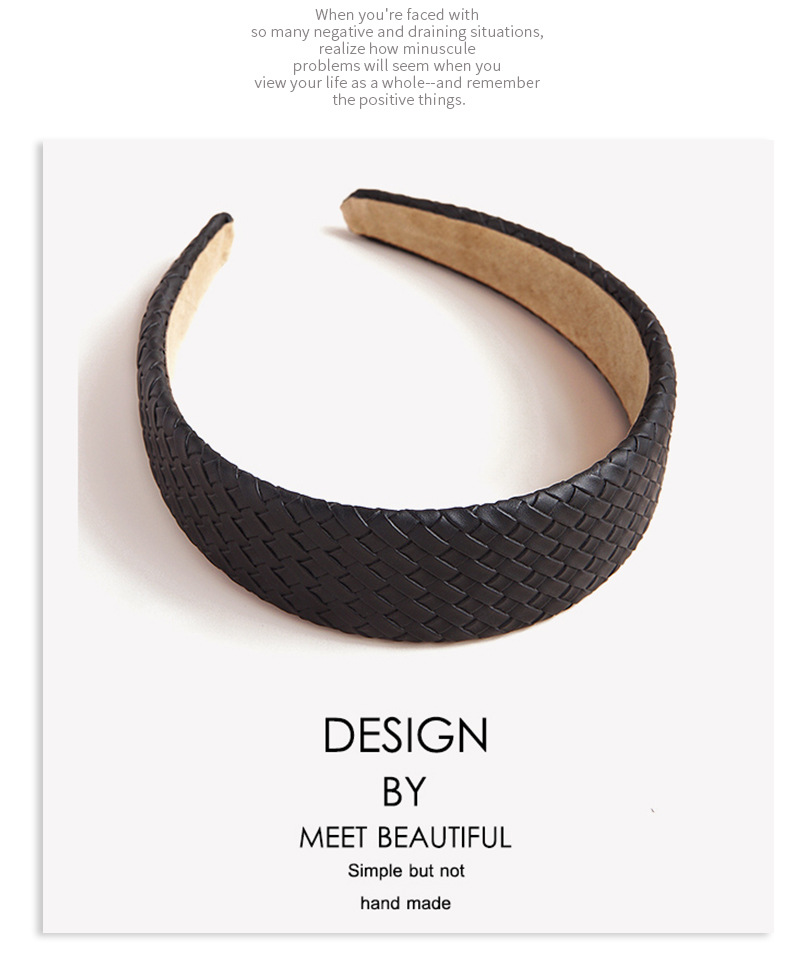 Pu Woven Fashion Headband display picture 8