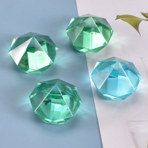 Poppy diy crystal glue mold multi-sided light-transmitting diamond handmade table decoration silicone mold