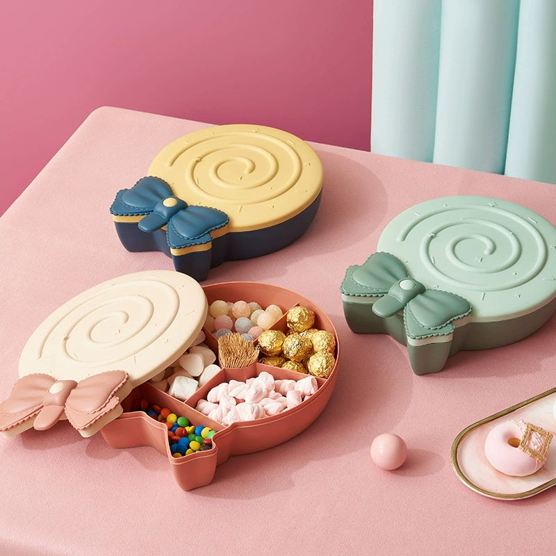 Креативная тарелка с фруктами Скандинавская Бытовая коробка для хранения конфет Современная гостиная Пластиковый отличительный журнальный столик Закуски Тарелка с сухофруктами