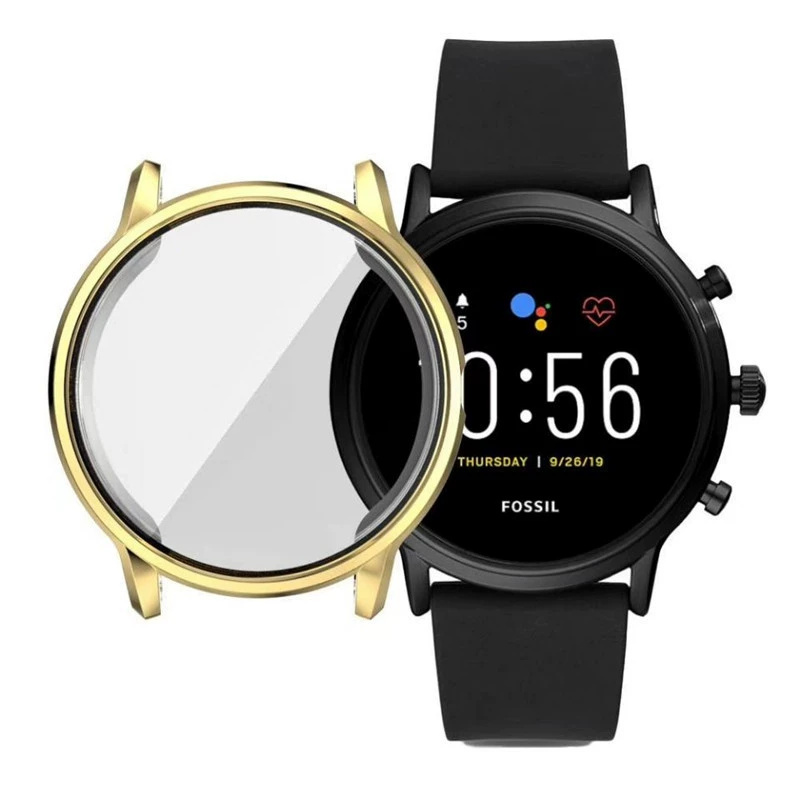 Новый совместимый комплект Fossil Series Gen5 Garlyle Все включено защитная оболочка электроплатированная TPU против падения мягкая оболочка