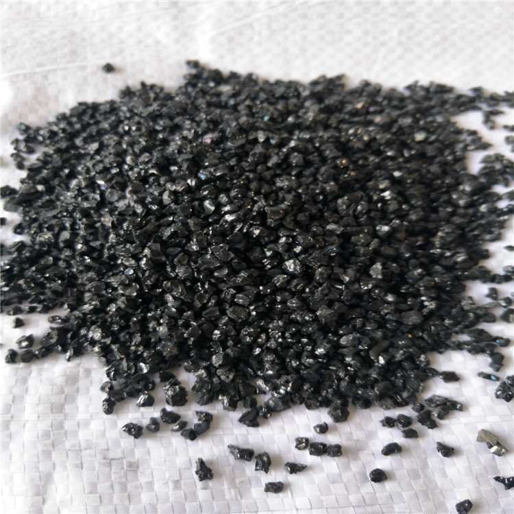 厂家销售黑色陶瓷颗粒 防滑路面耐磨黑色陶瓷颗粒 耐磨腐蚀