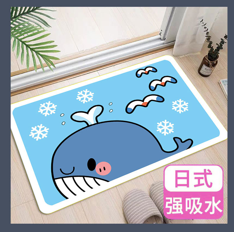 仿羊绒地毯地垫,日式地毯,浴室卫生间地毯,厕所门口地垫,入户进门口地垫