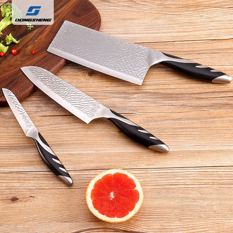 壹件代發 4件套不鏽鋼帶刀座套刀 ABS廚房刀具套裝 家用廚具批發