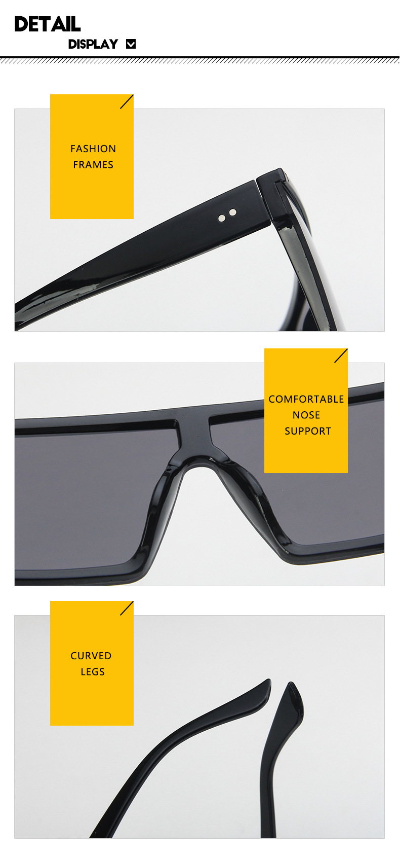 Hip-hop Geometric Pc Square Half Frame Sports Sunglasses display picture 2