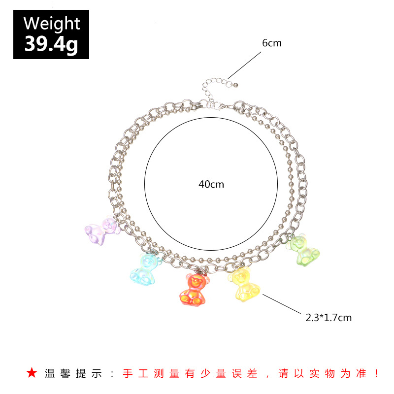 Fashion  Transparent Resin Necklace display picture 10