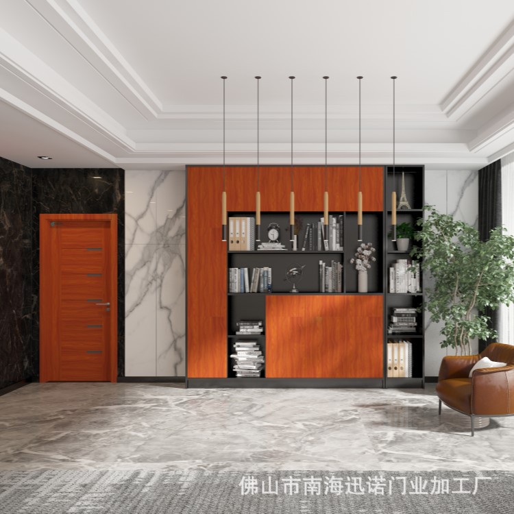 Moderno minimalista de cristal de carbono puerta de la habitación puerta de madera puerta del dormitorio moderno nuevo chino puerta plana fábrica al por mayor