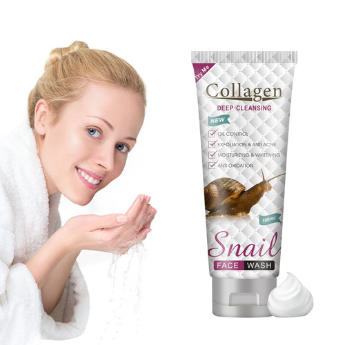 Peimeii cross-border collagen snail facial cleanser cleans pores facial cleanser wholesale facial cleanser