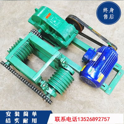 直销养猪用全自动刮粪机 一拖二鸡场鸭舍养殖场刮粪机 养鸡清粪机