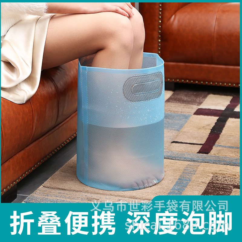 現貨批發戶外多功能折疊洗漱EVA水桶 便攜折疊足浴泡腳水桶