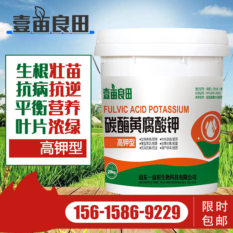 全水溶速溶桶装肥碳酶黄腐酸钾生根壮颗苗保花膨果提质