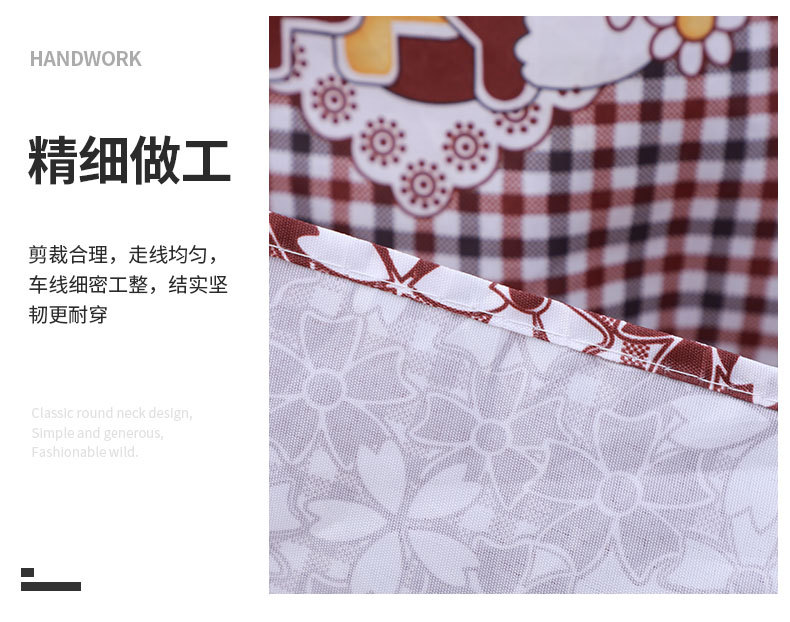 11方格长袖围裙_13