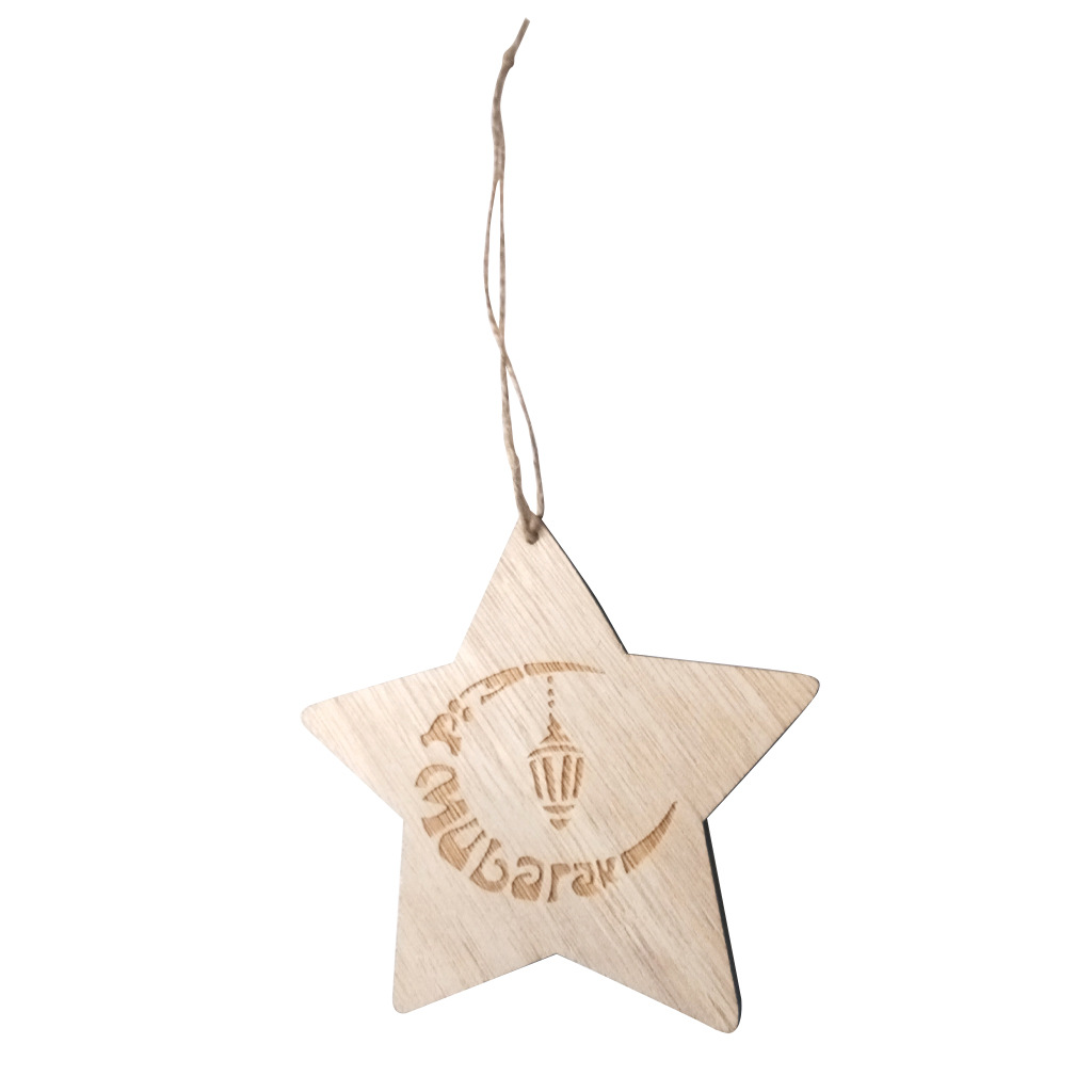 Style Simple Lettre Star Bois Pendentif display picture 4