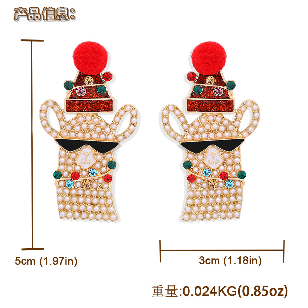 Christmas Cartoon Characters Earrings display picture 1