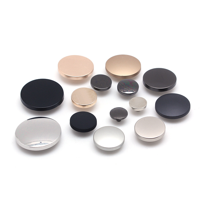 免缝合金平面四合扣面板 外套金属子母扣 服装辅料摁扣批发