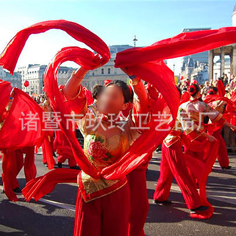 喜庆秧歌红绸舞,绸子,舞蹈_大山谷图库