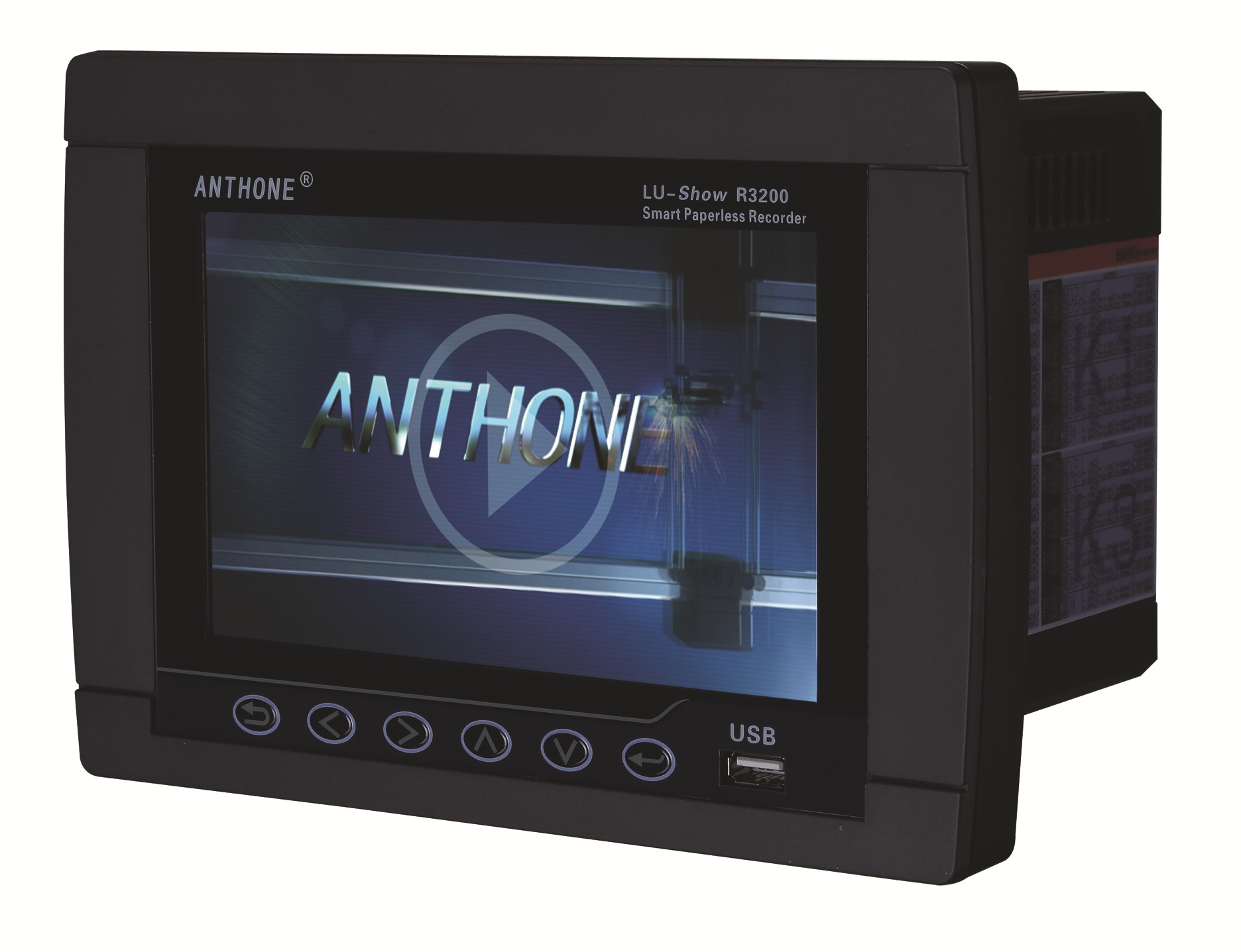 智能触摸屏无纸记录仪温度记录仪8路16路压力记录仪