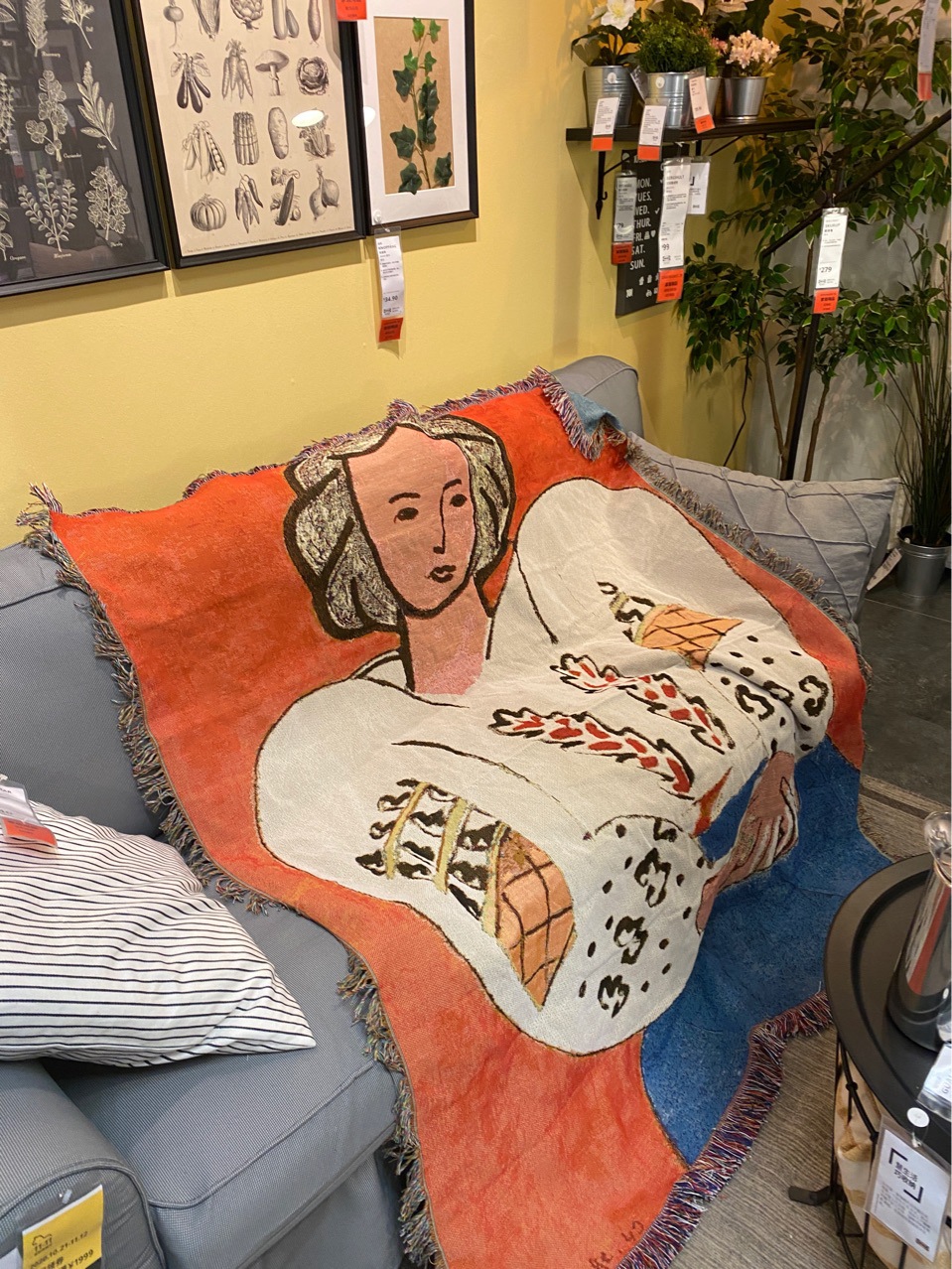 1KG Matisse sweater Women's sofa blanket Sofa towel French painter_voghion.com