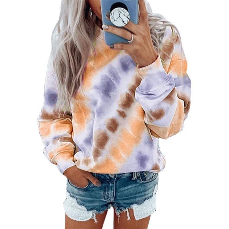 hot twill printing dyeing casual fashion round neck sweater NSHHF62734