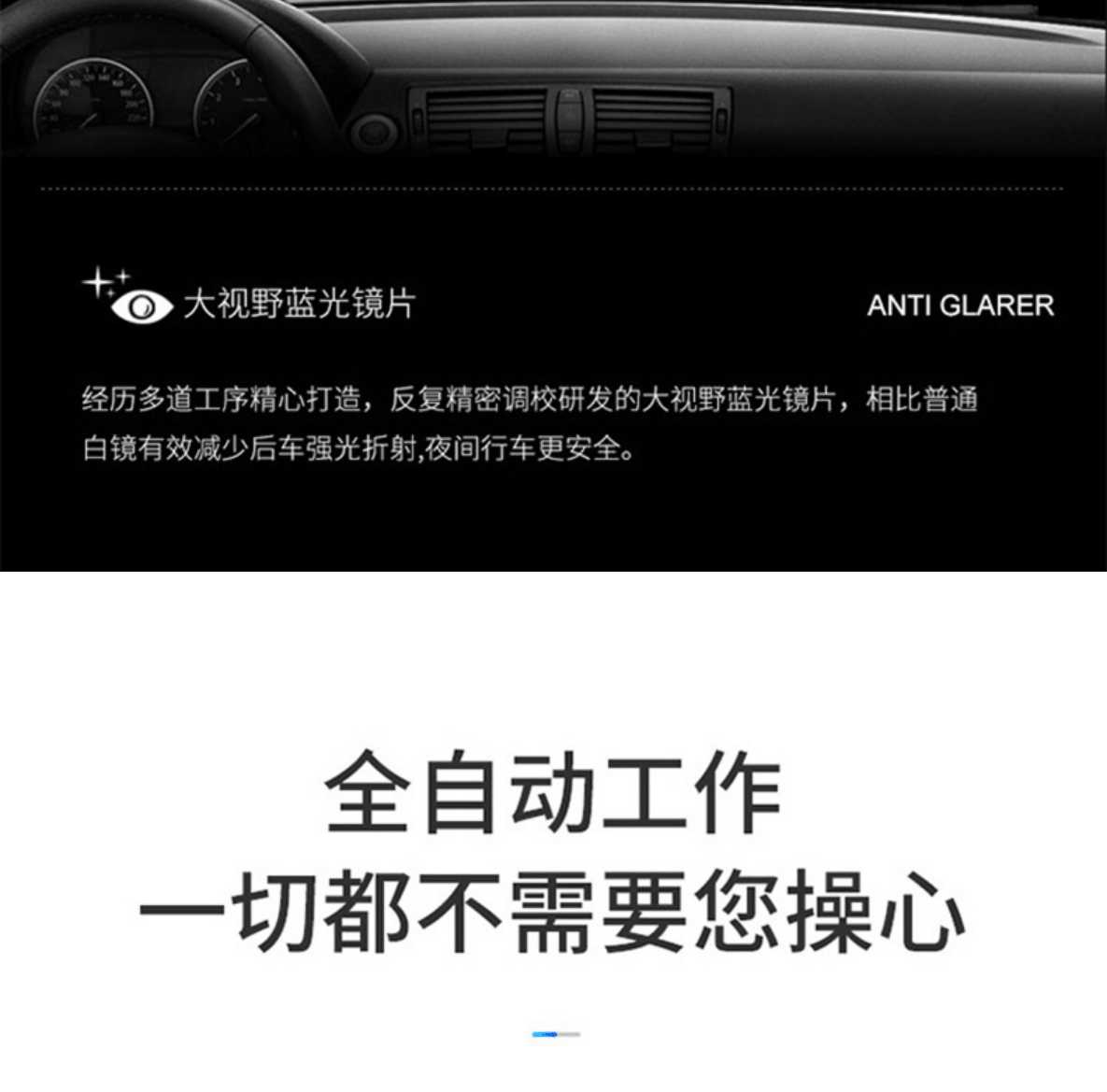 New private model 4.5 inch rearview mirror driving recorder HD 1080P front and rear double lens reversing Image wholesale