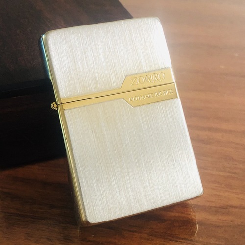 ZORRO Zorro Retro Windproof Kerosene Lighter Men's Gift Creative Zorro Label Brushed Bronze Gift